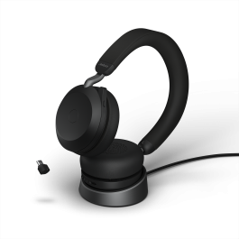 JABRA Evolve2 75 Bluetooth Stereo Headset UC USB-C mit Ladeschale