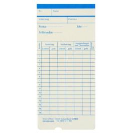 Stempelkarte monatlich für TR21