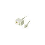 Telefon Adapter, RJ45-Stecker auf TAE-N und RJ11 (6(4) Buchse