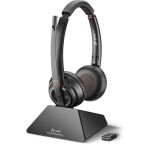 Poly Dect Headsetsystem Savi 8220 UC, binaural, inkl. Dongle USB-A, für PC  - 209215-02
