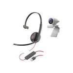 Poly Studio P5 USB HD Webcam Bundle mit Blackwire C3210