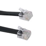 Anschlußkabel Western-Stecker RJ11, 6-polig/6-adrig, 3m