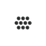 Jabra BIZ 2400 II Ohrkissen Leder, extra groß 10er Pack