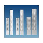 Kartenkasten aus Metall für Kartenmaß 82 - 92 x 185 mm, 25 Kartenfächer