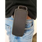 CasYy universal DECT Telefon Tasche, Nylon mit Gürtelschlaufe, schwarz