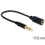 Kabel Klinkenstecker 3,5 mm auf Klinkenbuchse 3,5 mm 4 Pin