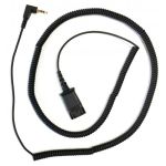 Plantronics Adapterkabel (3m), 2,5mm-Klinke auf QD, Spiralkabel für Cisco SPA5xx, CiscoSPA9xxm, Panasonic KX-UT/NT/DT