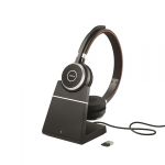 Jabra Evolve 75 SE Bluetooth Headset mit Ladestation und USB Bluetooth Dongle