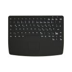 Ateg desinfizierbare Funk-Kompakttastatur mit Touchpad,IP68, schwarz