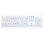 Ateg MedicalKey AK-C8100F-UVS vollversiegelte Silikontastatur IP68, mit Zahlenblock,weiß