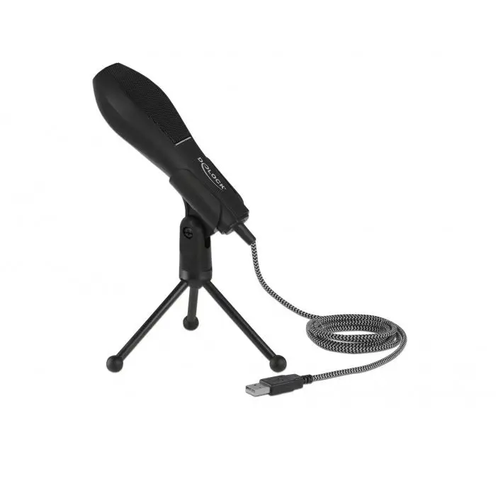 Delock Mikrofon mit USB-A Anschluss & Tischständer