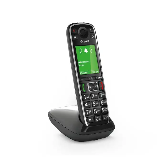Gigaset E720 schwarz, schnurloses DECT Telefon