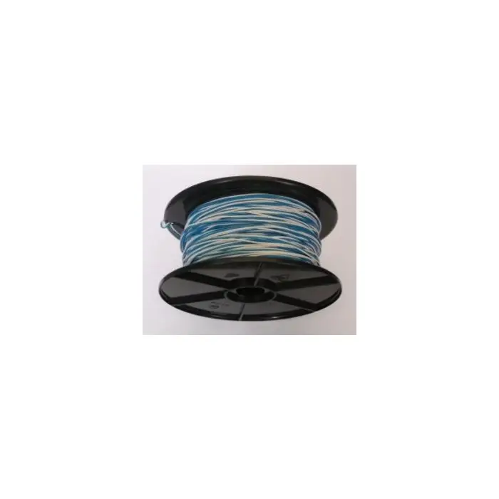 Schaltdraht / Rangierdraht YV 2 x 0,6 weiß/blau