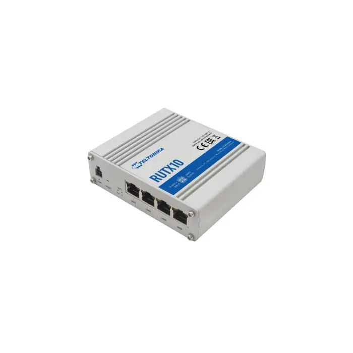 Teltonika RUTX10 Ethernet Router, 4x Gigabit LAN Port, Dual Band WiFi