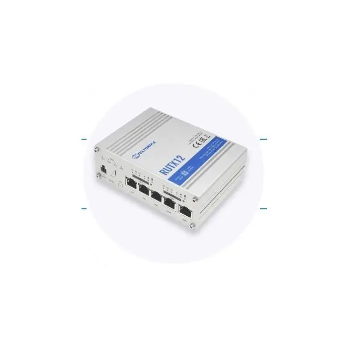 Teltonika RUTX12 Dual LTE CAT6 Router WLAN, Dual Band WiFi (Wave-2 802.11ac), 2 SIM