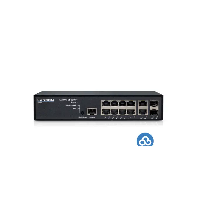LANCOM GS-2310P+ Managed Layer-2-PoE Switch mit 10 Ports