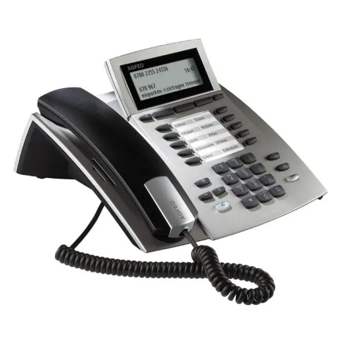 AGFEO Systemtelefon ST42 IP silber