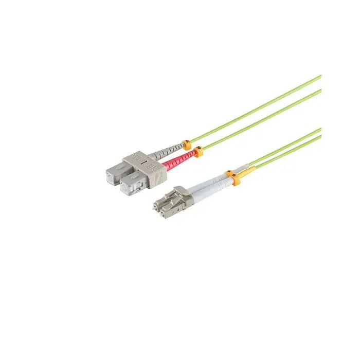 Professional LWL Kabel OM5 LC/SC Multimode LSOH limettengrün / lindgrün 2m