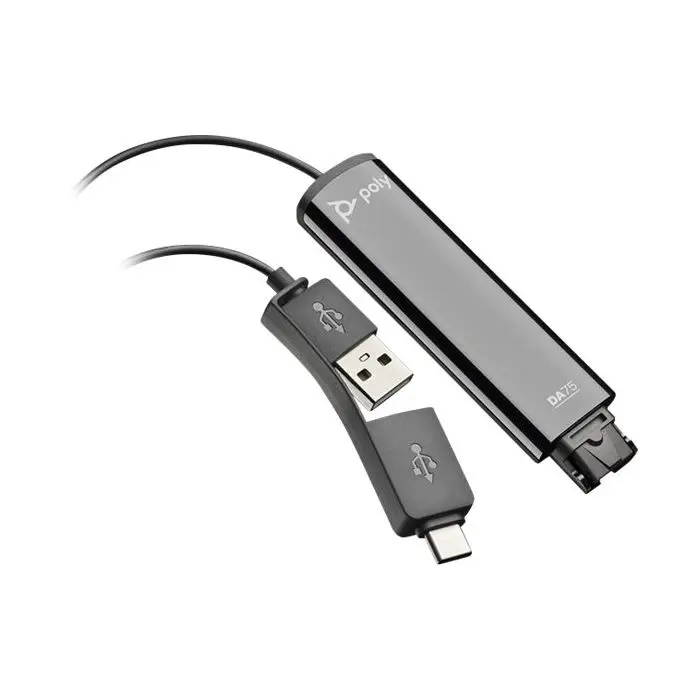 Poly DA75 Wideband QD auf USB-Adapter (USB-A & USB-C)