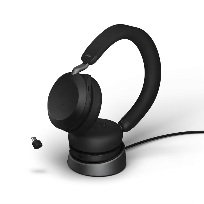 JABRA Evolve2 75 Bluetooth Stereo Headset UC USB-C mit Ladeschale