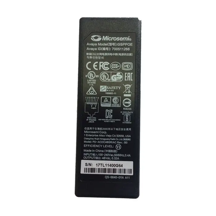 Netzteil für Avaya IP PHONE 9608, 9611G, 9621G, 9641G, J129 POE
