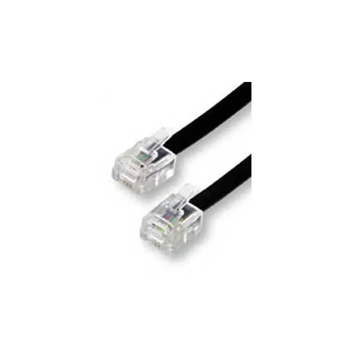 Anschlußkabel Western-Stecker RJ11, 6-polig/6-adrig, 6m