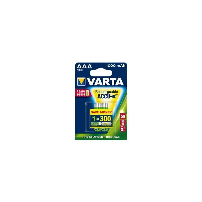 VARTA Rechargeable Akku AAA Micro 2er 1000mAh (Entladeschutz)