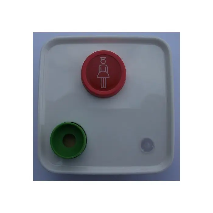 Avaya Secom Abdeckung Design Busch Jäger Reflex für Ruftaster mit Abstelleinheit, alpinweiss