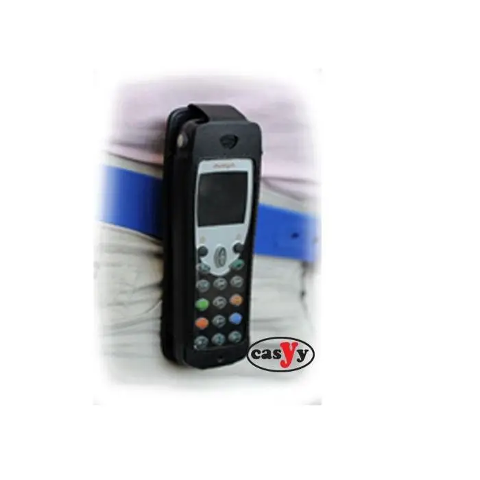 CasYy Ledertasche für Avaya DECT IH4 , schwarz