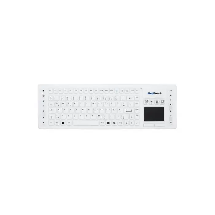 Baaske Meditouch Wireless BLT02 Medizinische Silikontastatur mit Funktionstasten, IP67