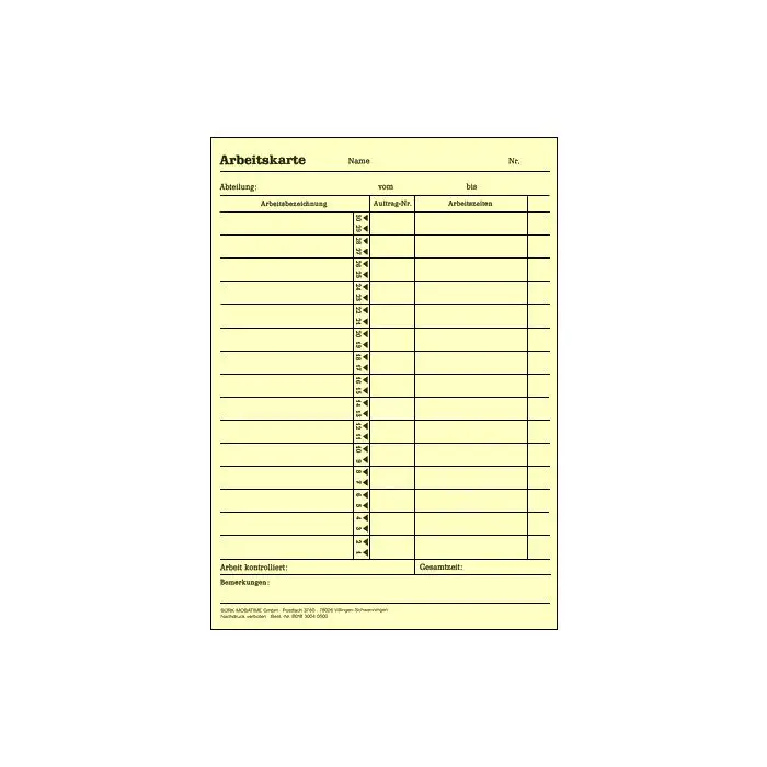 Stempelkarte / Wochen-Lohnkarte (Nr.10)_2