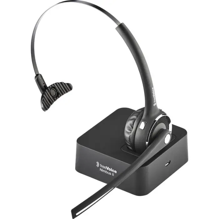 freeVoice Nimbus II Bluetooth Headset inklusive Ladestation