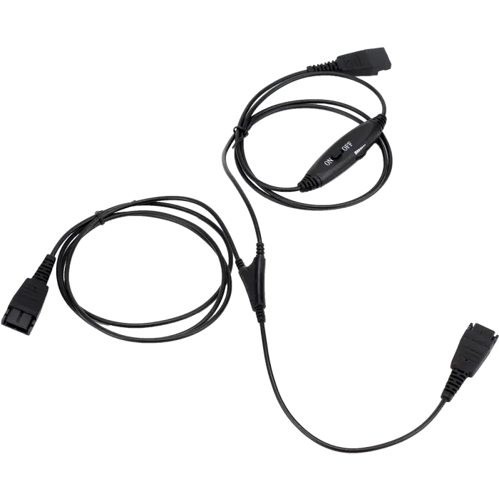 freeVoice Supervisor Y-Kabel, QD auf 2x QD mit Mute Schalter