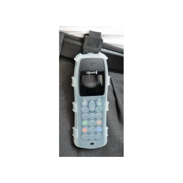 CasYy Silikonschutztasche für Funkwerk D4/ FC4 mit Clip, transparent Bild2