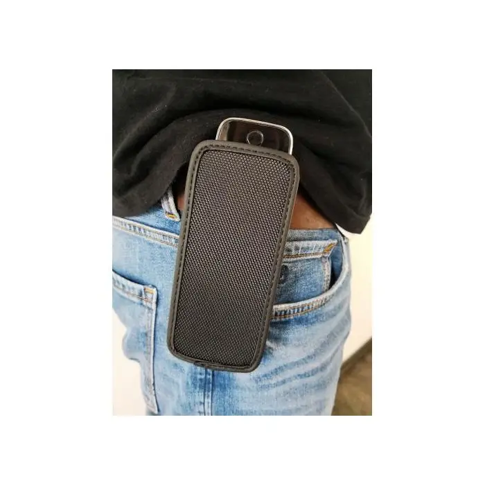 CasYy universal DECT Telefon Tasche, Nylon mit Gürtelschlaufe, schwarz