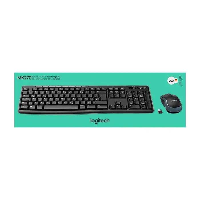 Logitech Tastatur/Maus MK270, Wireless