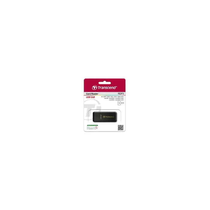 Transcend RDF5 - MicroSDHC - MicroSDXC - SDHC - SDXC - USB 3.2 Gen 1 (3.1 Gen 1) Type-A - 5 V - 24 mm