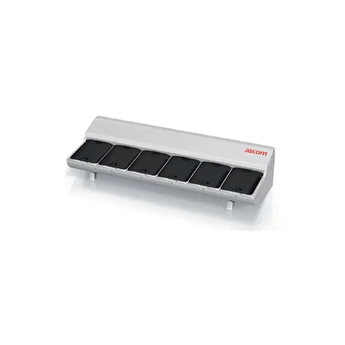 ASCOM CR8-AAAA - Akku-Laderegal passend für 6x Myco 3 Smartphone Akkus - in weiß 