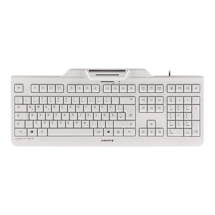 CHERRY KC 1000 SC Smartcard Tastatur weiss