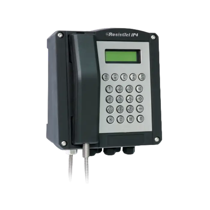 FHF Ex-Telefon ExResistTel IP 4 , schwarz mit Panzerschnur