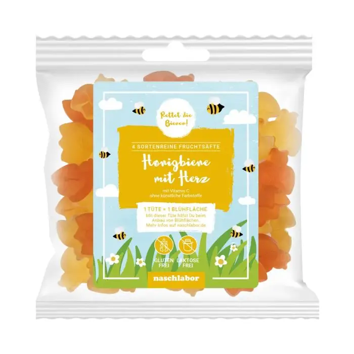naschlabor "Honigbiene mit Herz" Fruchtgummi