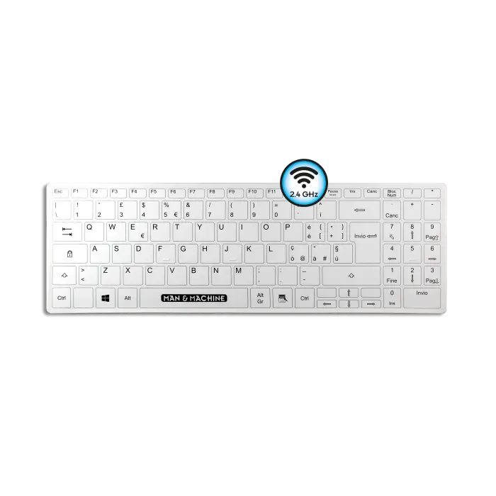 Man & Machine Its Cool Flat Wireless Hygiene Tastatur IP65