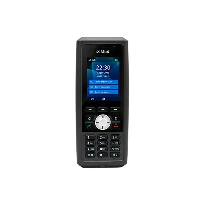 MITEL 732d - Robustes DECT-Handset (2,4“ LCD-Farbdisplay | DECT & GAP | Bluetooth 5.0 | Duplex-Freisprechen | Totmann- & Ruhealarm | IP65)