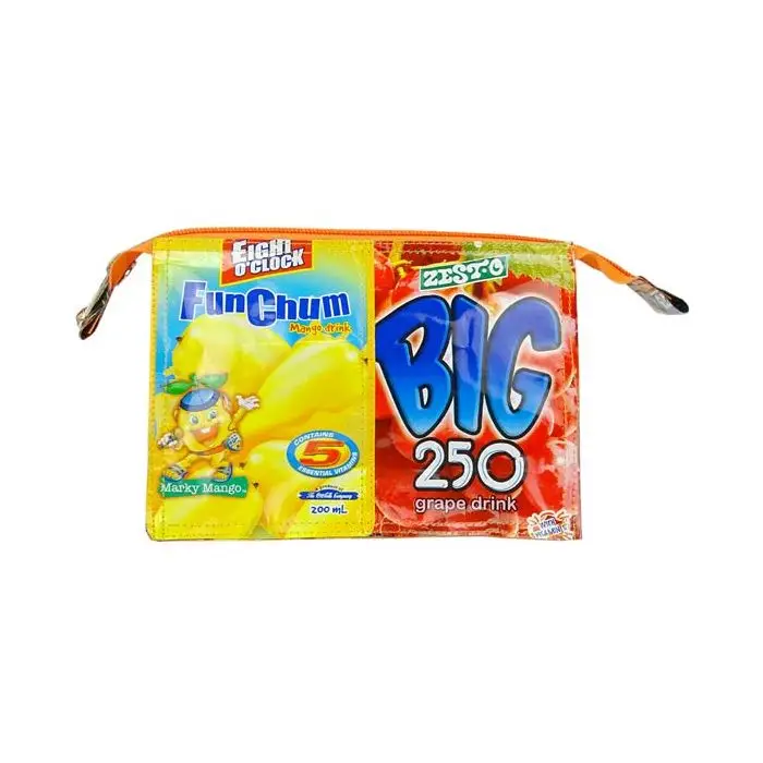 Saftpack UPCYCLING Kosmetiktasche, bunt