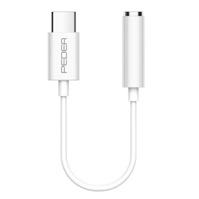 PEDEA Adapter USB-C auf 3,5mm Klinke/Kopfhörer für Smartphones, Tablets