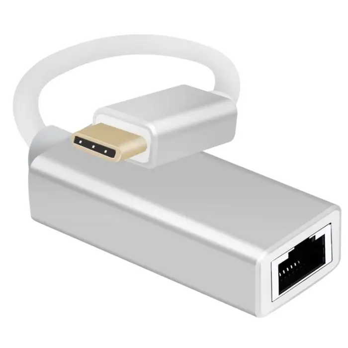 Helos Adapterkabel Ethernet, USB 3.1 Type-C Stecker / RJ45 Buchse