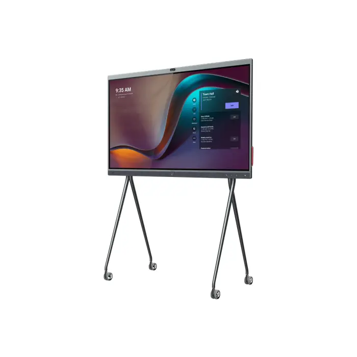 Yealink FloorStand MeetingBoard 65 mit montiertem Smartboard