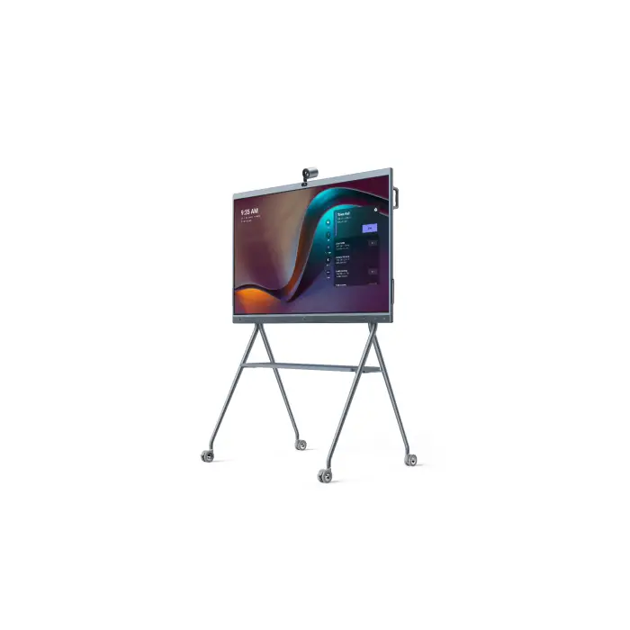 Yealink FloorStand withTray MeetingBoard 65 mit montiertem Smartboard
