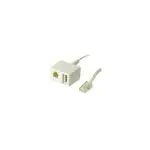 Telefon Adapter, RJ45-Stecker auf TAE-N und RJ11 (6(4) Buchse