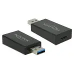 Delock Adapter USB 3.1 Gen2 TYP A auf USB TYP C Buchse Schwarz